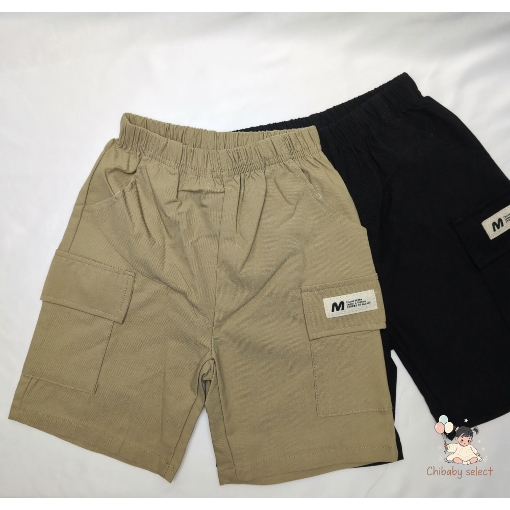 M字口袋工裝短褲-細節圖2