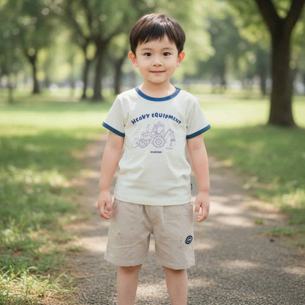 工程車印花短袖上衣(配合加價購活動)-細節圖2