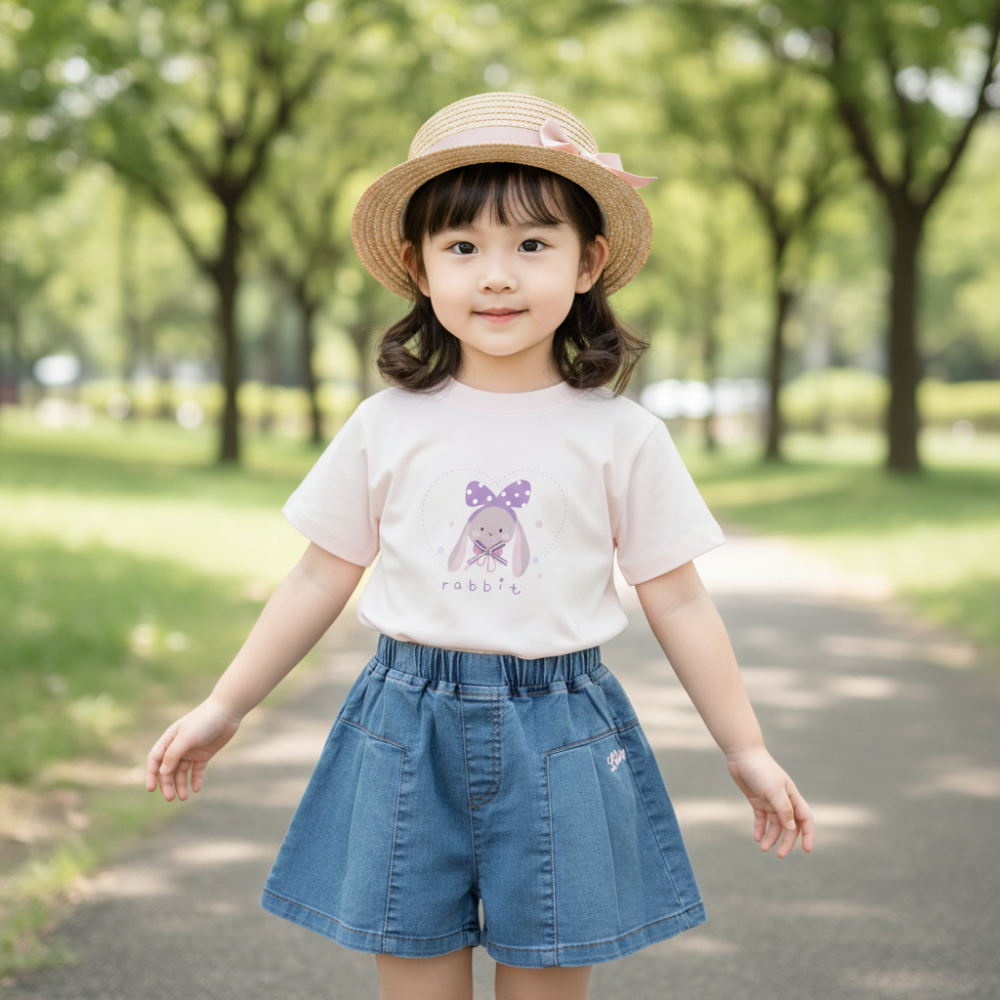 點點兔甜美短袖上衣-細節圖2