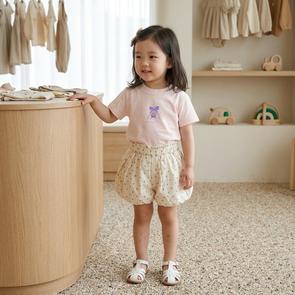 小碎花澎澎短褲-細節圖2