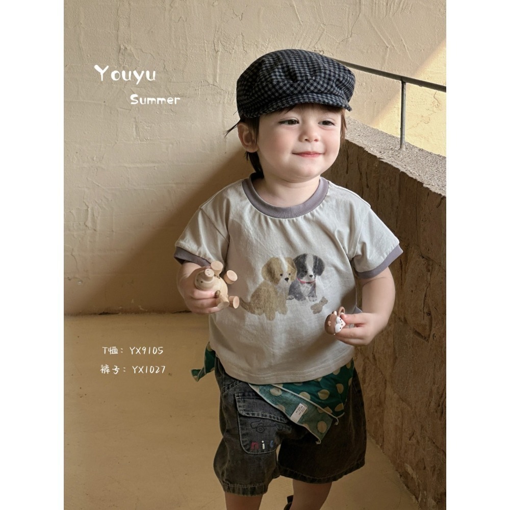 幼羽韓系狗狗短袖上衣-細節圖4