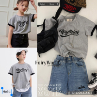 Fairy world南國假兩件美式復古短T
