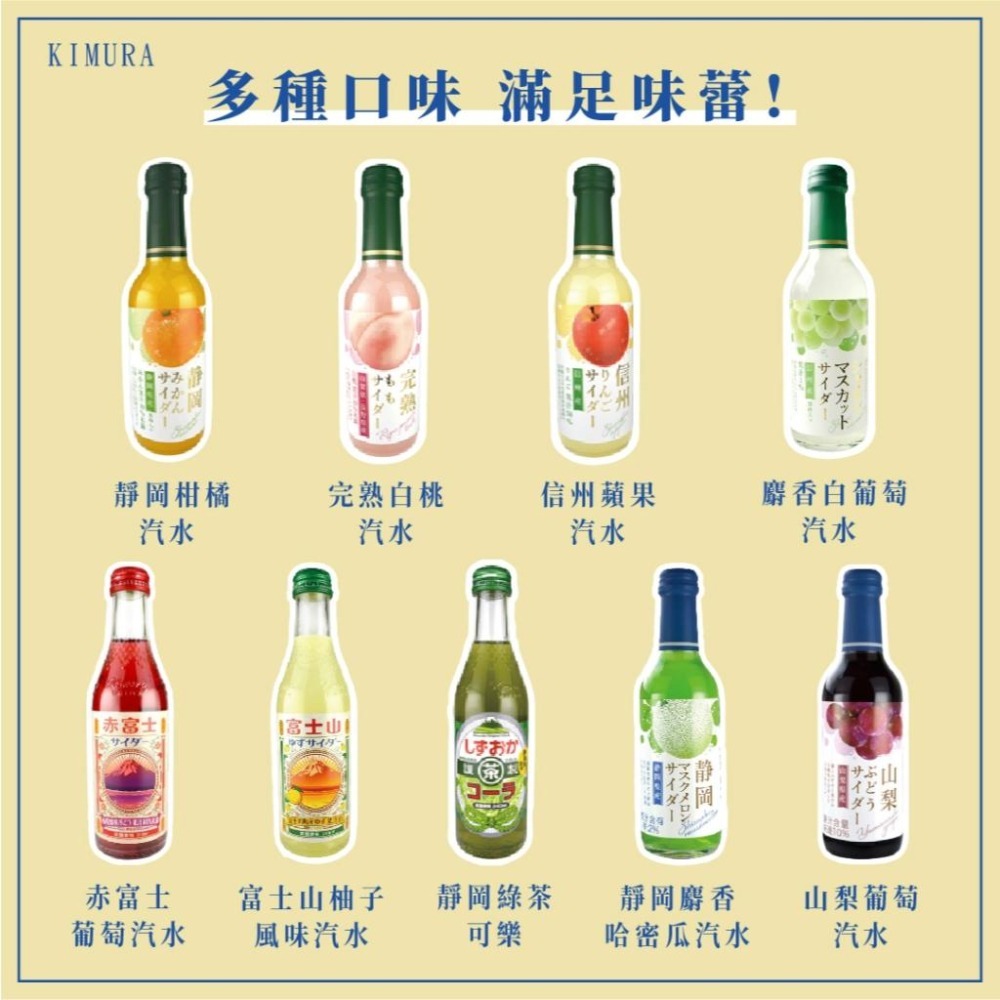 KIMURA 木村｜日本木村汽水(240ml)_碳酸飲料/水果汽水/氣泡飲料/日本進口/滿1000免運費/新上市-細節圖3