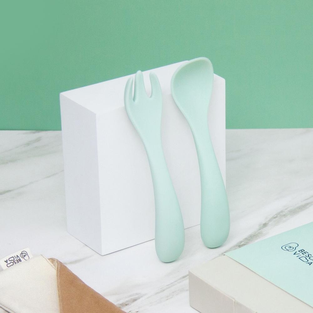 BesoVida | 波波矽膠叉匙組_環保餐具/兒童餐具/有效抗菌//耐高溫/耐酸鹼-細節圖3