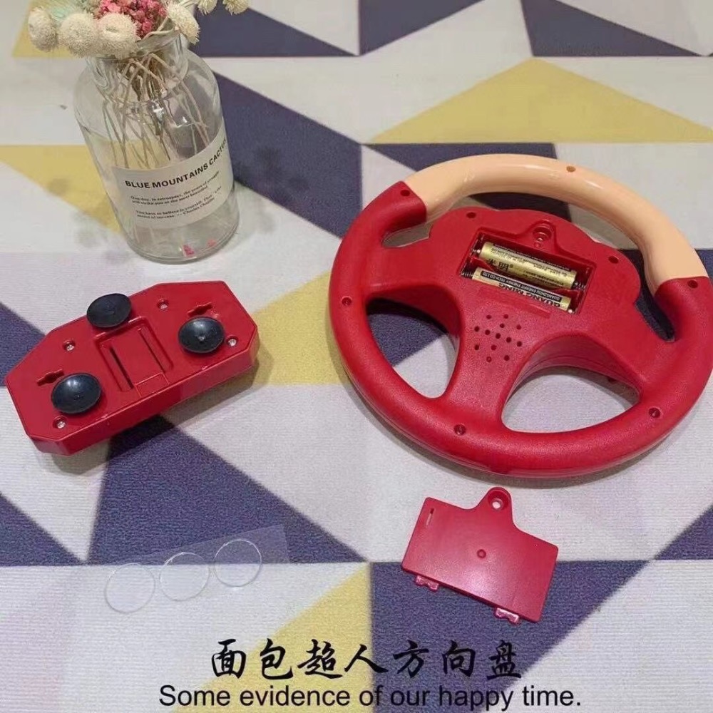 二手！麵包超人方向盤 汽車副駕駛方向盤 模擬玩具 玩具車載模擬器 兒童益智玩具 早教玩具-細節圖3
