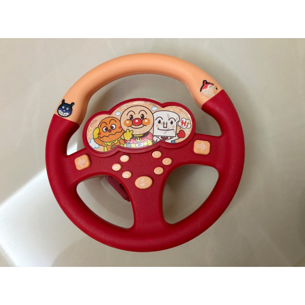 二手！麵包超人方向盤 汽車副駕駛方向盤 模擬玩具 玩具車載模擬器 兒童益智玩具 早教玩具-細節圖4