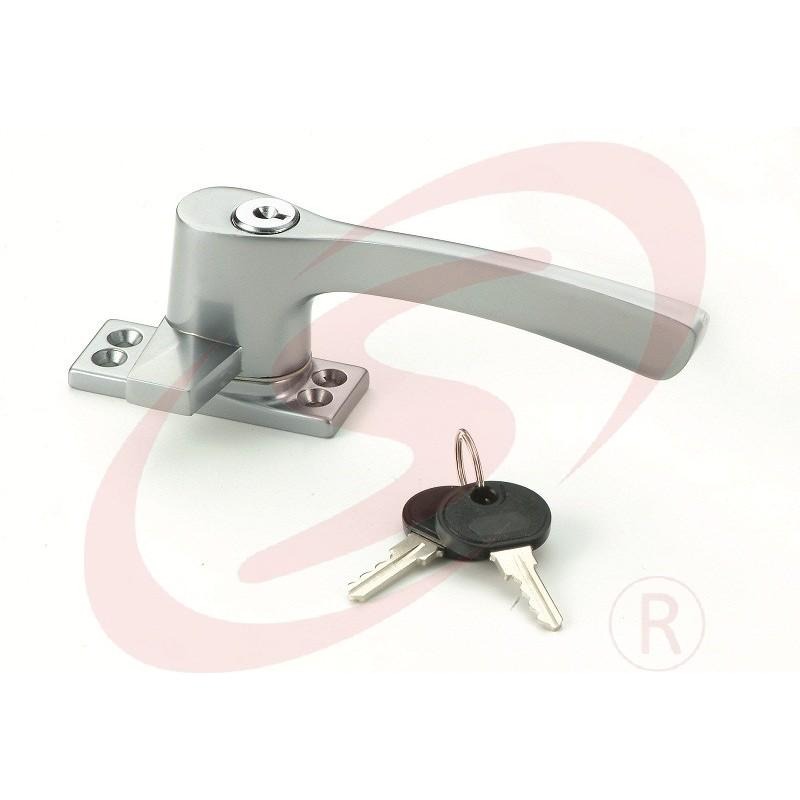 328鋁窗把手(附鎖) 推射窗把手 推射窗手把 鋁窗把手 推窗把手 推窗把手 推開窗把手-細節圖2