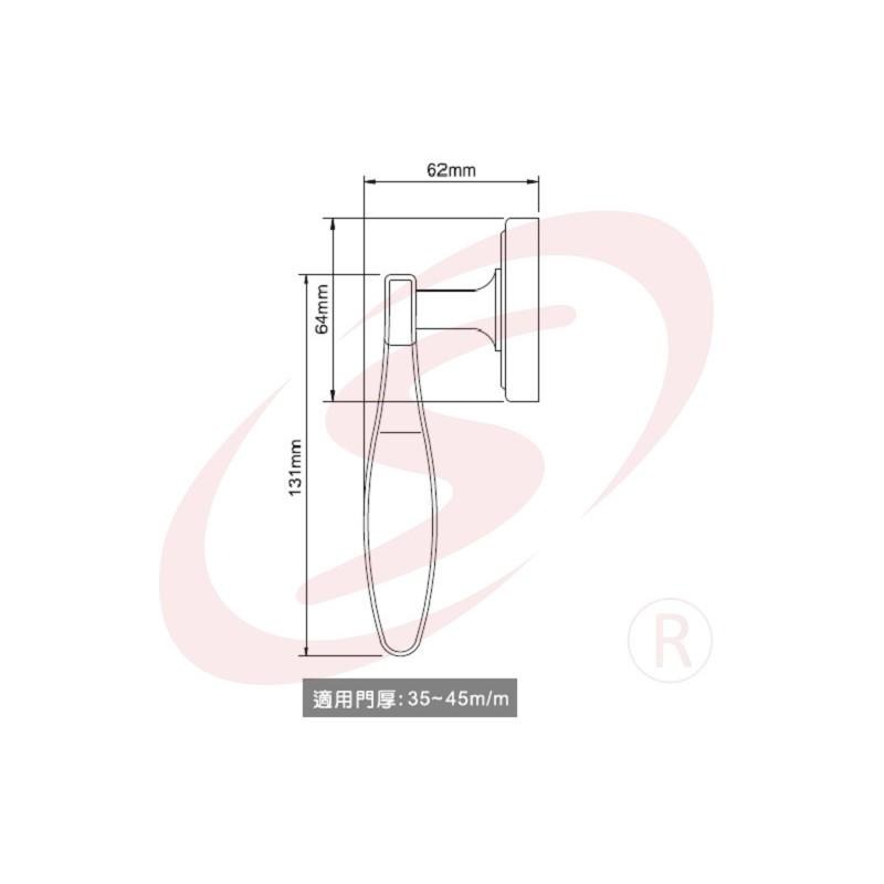 LYK703 LY603 水平鎖 青古銅色 金色 銀色 水平把手 防盜鎖 把手鎖 板手鎖 硫化銅門 通道門-細節圖3