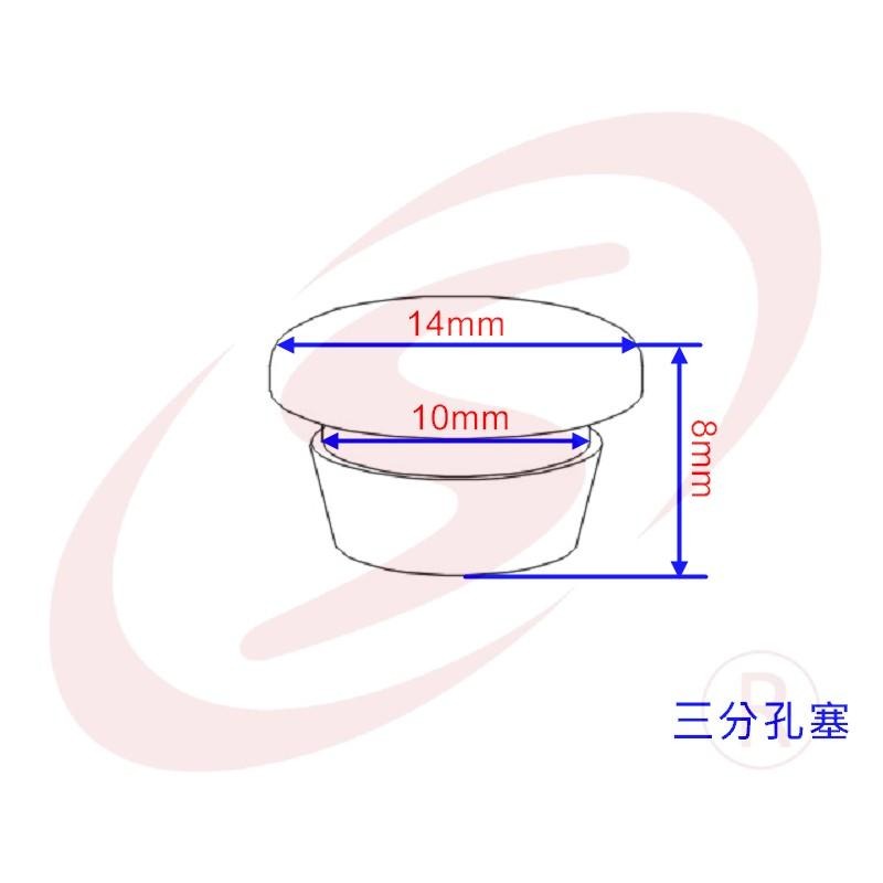 3分孔塞 10mm孔 平頭孔塞 門孔塞 窗孔塞 防塵塞 孔塞頭 防塵蓋-細節圖3