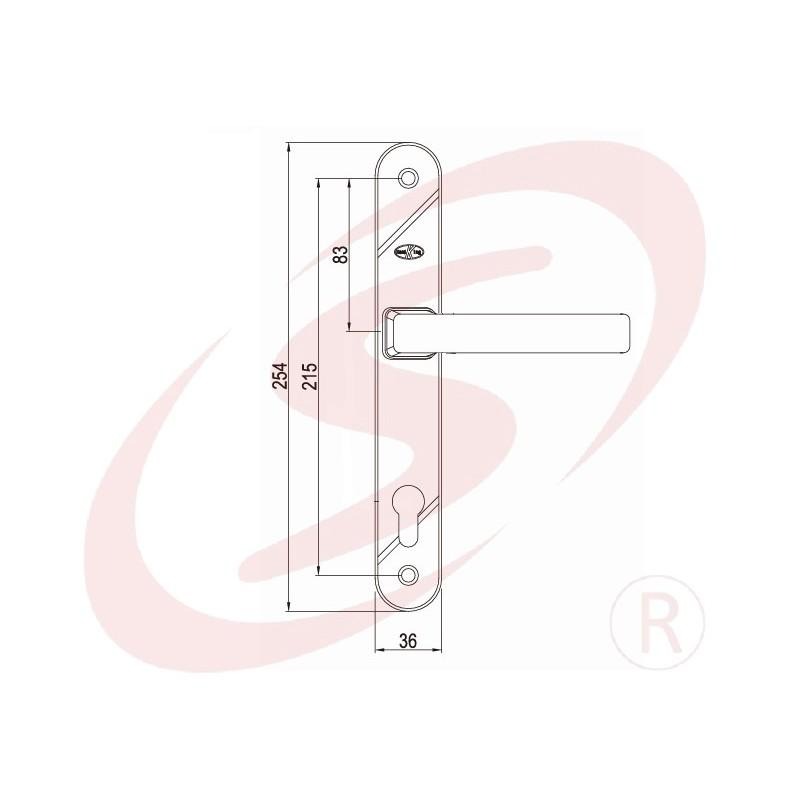 Hard King 三合一通風門鎖 房間鎖 二段式連體鎖 水平鎖 門鎖 匣式鎖 把手鎖 通道鎖 廚房鎖 JY208A-細節圖2