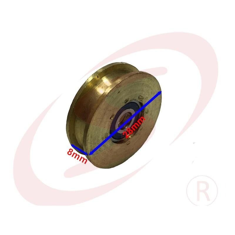 LS 鋁門窗 紗窗 紗門 DIY 零件批發 紗門銅輪 鋁門輪 窗輪 培林輪 培林銅輪 落地門輪 戶車 輥輪-細節圖3