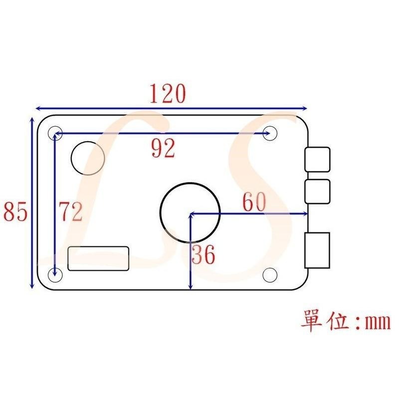 BOSS不鏽鋼四段鎖 連體式四段鎖 特殊風扇式鎖匙 高級四白鐵段鎖 大門鎖 白鐵門鎖-細節圖2