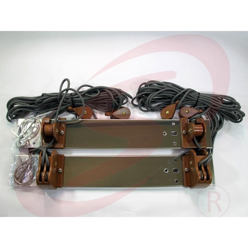 二桿式升降曬衣架 (不含桿) 雙桿式 拉繩式省力曬衣架 晒衣架 拉繩曬衣架 曬衣座-細節圖3