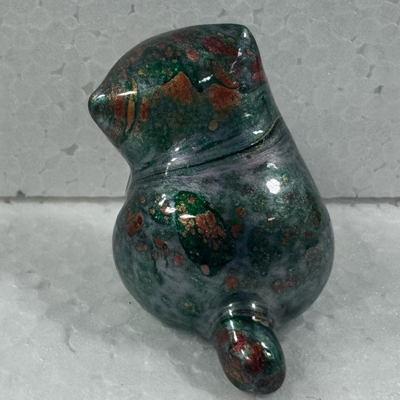 [木籽手作]托托5CM-B/貓咪擺件/木頭貓/彩繪貓/大漆貓/台灣現貨-規格圖5