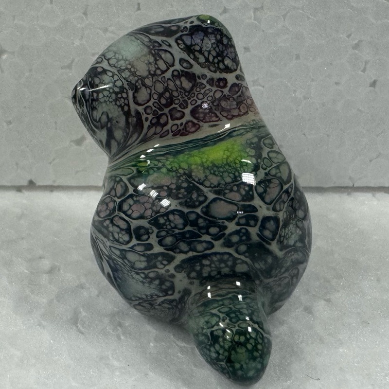 [木籽手作]托托5CM-B/貓咪擺件/木頭貓/彩繪貓/大漆貓/台灣現貨-規格圖5