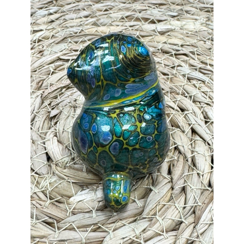 [木籽手作]托托5CM-A/流體貓/貓咪擺件/木頭貓/彩繪貓/大漆貓/台灣現貨-規格圖4