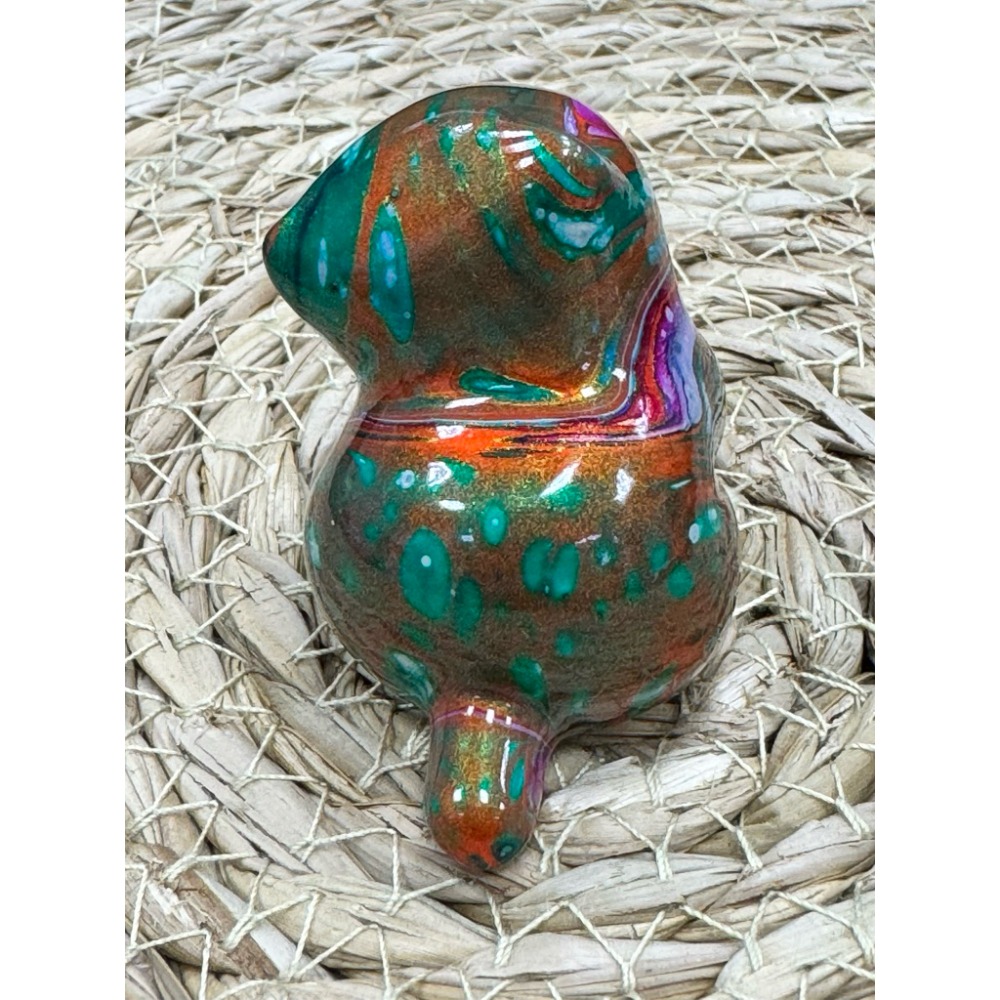 [木籽手作]托托5CM-A/流體貓/貓咪擺件/木頭貓/彩繪貓/大漆貓/台灣現貨-規格圖4