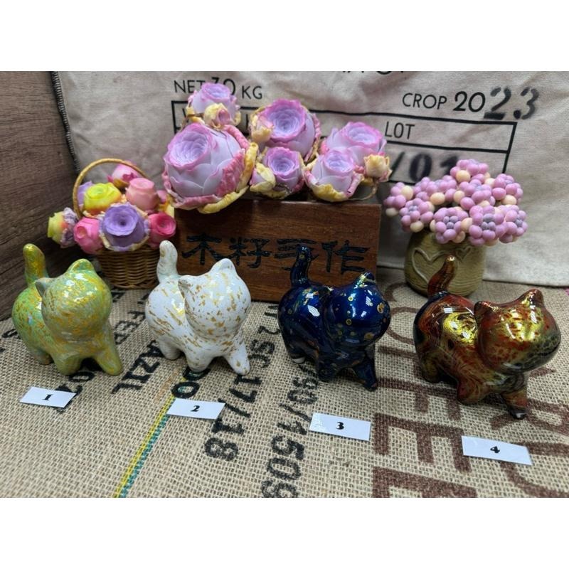 [木籽手作]貓小姐流體10CM-A/流體貓小姐/貓小姐擺件/木頭貓小姐/彩繪貓小姐/大漆貓小姐/台灣現貨-細節圖4