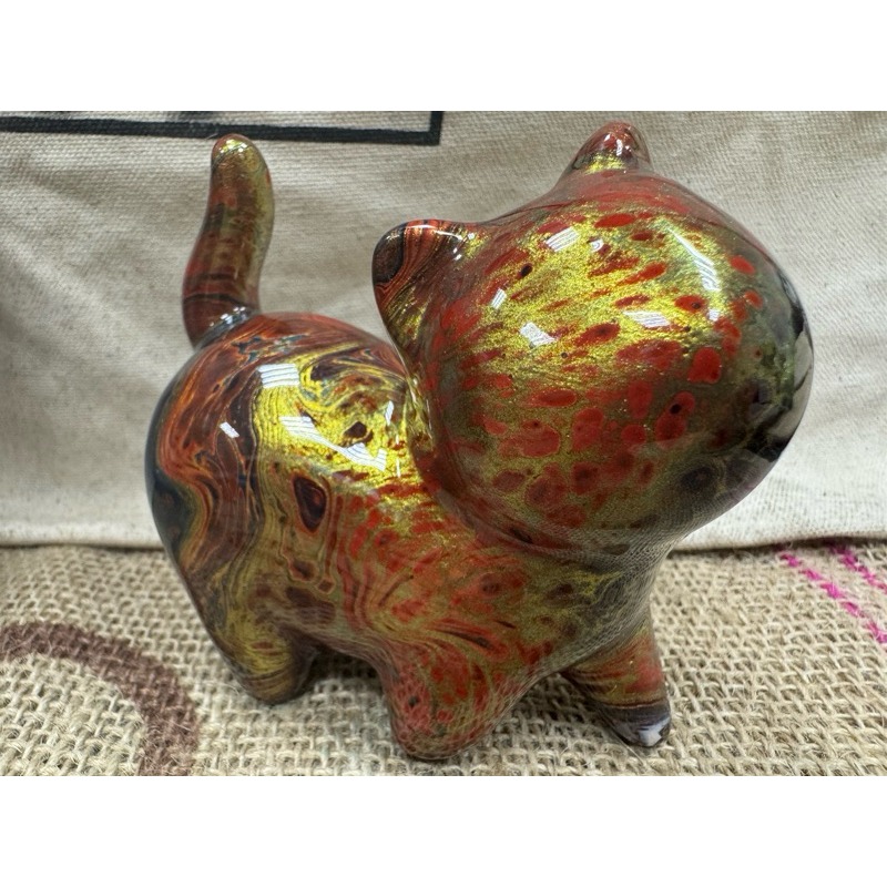 [木籽手作]貓小姐流體10CM-A/流體貓小姐/貓小姐擺件/木頭貓小姐/彩繪貓小姐/大漆貓小姐/台灣現貨-規格圖5