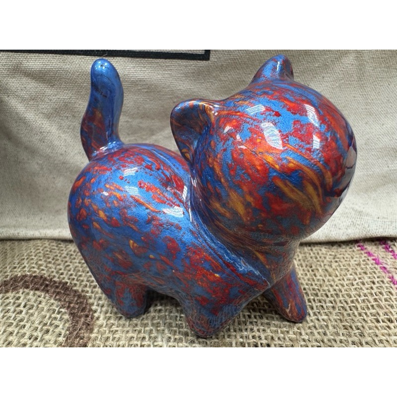 [木籽手作]貓小姐流體10CM-A/流體貓小姐/貓小姐擺件/木頭貓小姐/彩繪貓小姐/大漆貓小姐/台灣現貨-規格圖5