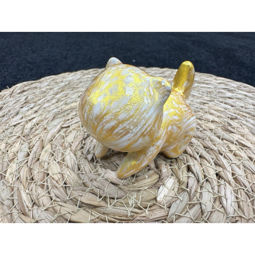 [木籽手作]噗噗7CM-B/流體貓/貓咪擺件/木頭貓/彩繪貓/大漆貓/台灣現貨-規格圖5