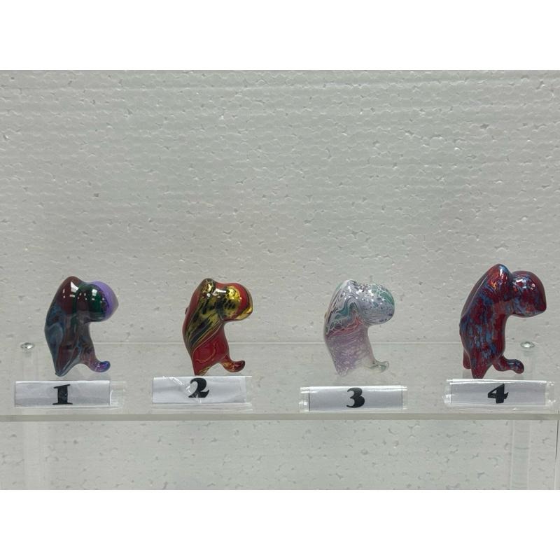 [木籽手作]拜月貓5CM/流體貓/貓咪擺件/木頭貓/彩繪貓/大漆貓/台灣現貨-細節圖3