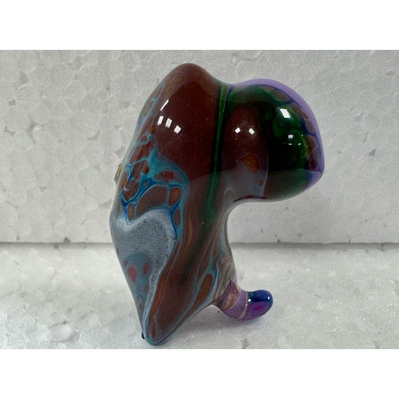 [木籽手作]拜月貓5CM/流體貓/貓咪擺件/木頭貓/彩繪貓/大漆貓/台灣現貨-規格圖4