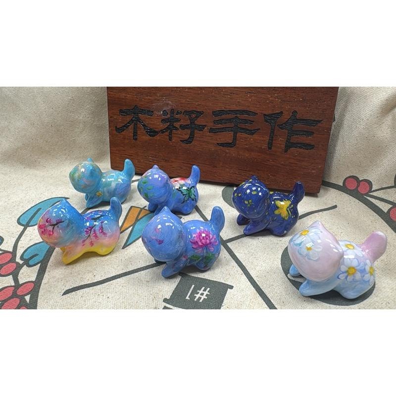 [木籽手作]噗噗手繪5CM/流體噗噗/噗噗擺件/木頭噗噗/彩繪噗噗/手繪噗噗/大漆噗噗/台灣現貨-細節圖3