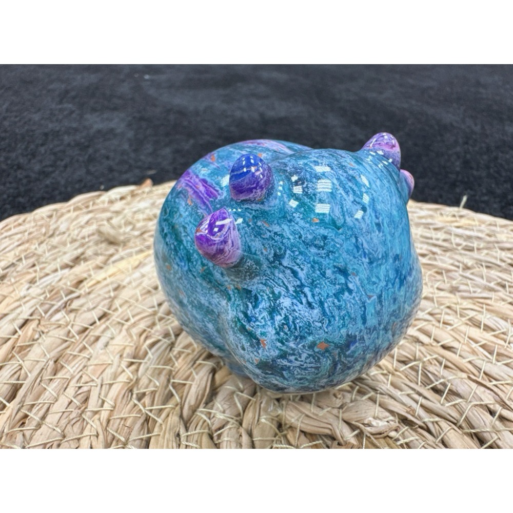 [木籽手作]胖牛7CM-A/流體牛/牛擺件/木頭牛/彩繪牛/大漆牛/台灣現貨-規格圖8