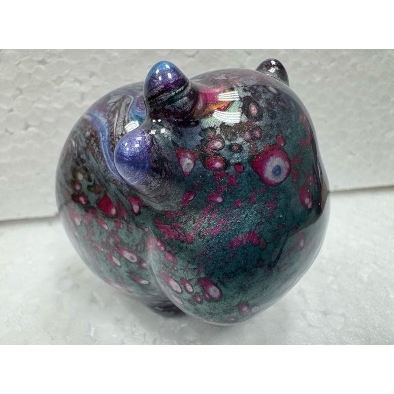 [木籽手作]胖牛7CM-A/流體牛/牛擺件/木頭牛/彩繪牛/大漆牛/台灣現貨-規格圖8