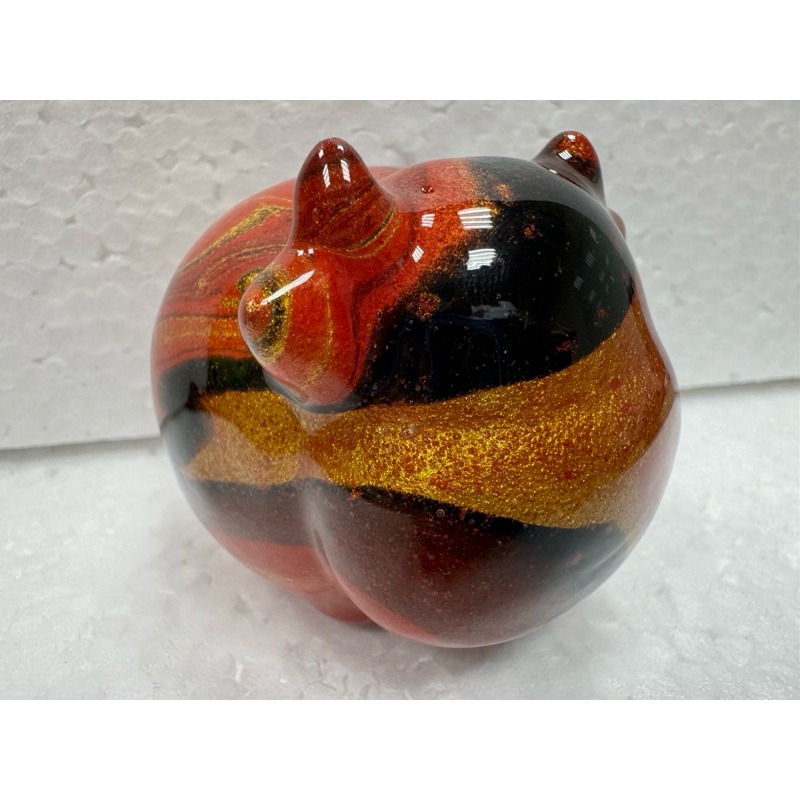 [木籽手作]胖牛7CM-A/流體牛/牛擺件/木頭牛/彩繪牛/大漆牛/台灣現貨-規格圖8