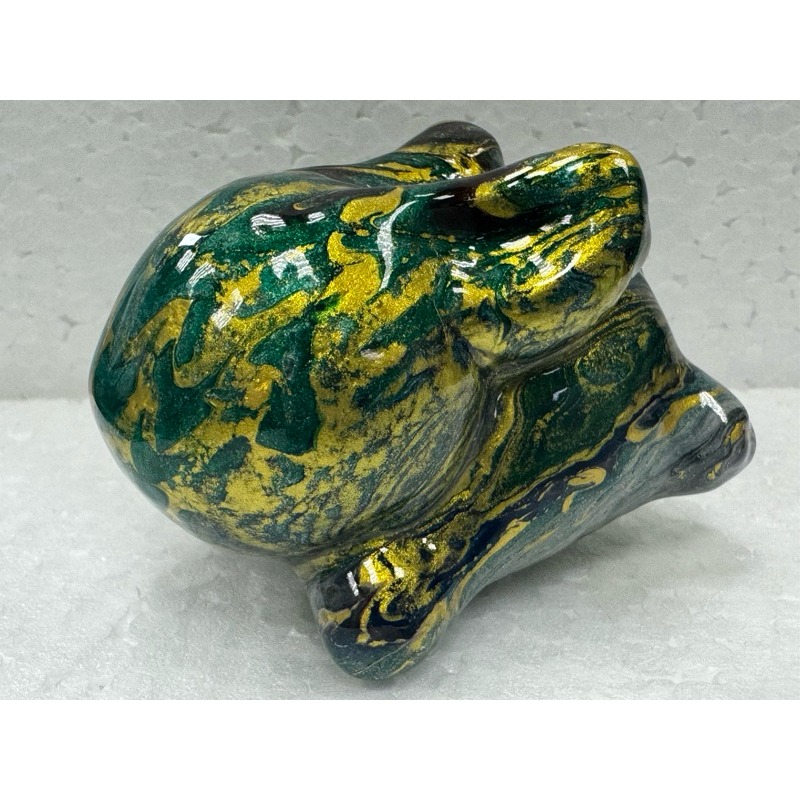 [木籽手作]大頭兔7CM-B/流體兔/兔擺件/兔貓/彩繪兔/大漆兔/台灣現貨-規格圖5