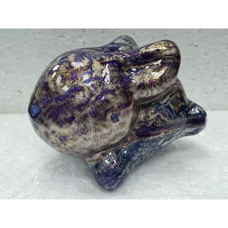 [木籽手作]大頭兔7CM-B/流體兔/兔擺件/兔貓/彩繪兔/大漆兔/台灣現貨-規格圖5