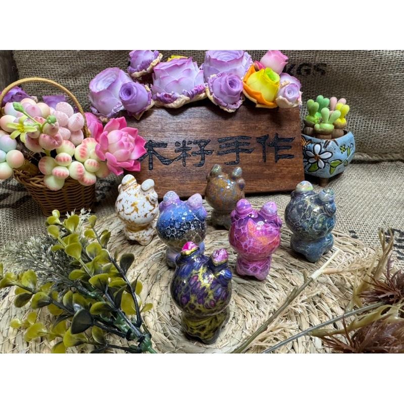 [木籽手作]小鹿6CM-A/流體小鹿/小鹿擺件/木頭小鹿/彩繪小鹿/大漆小鹿/台灣現貨-細節圖3