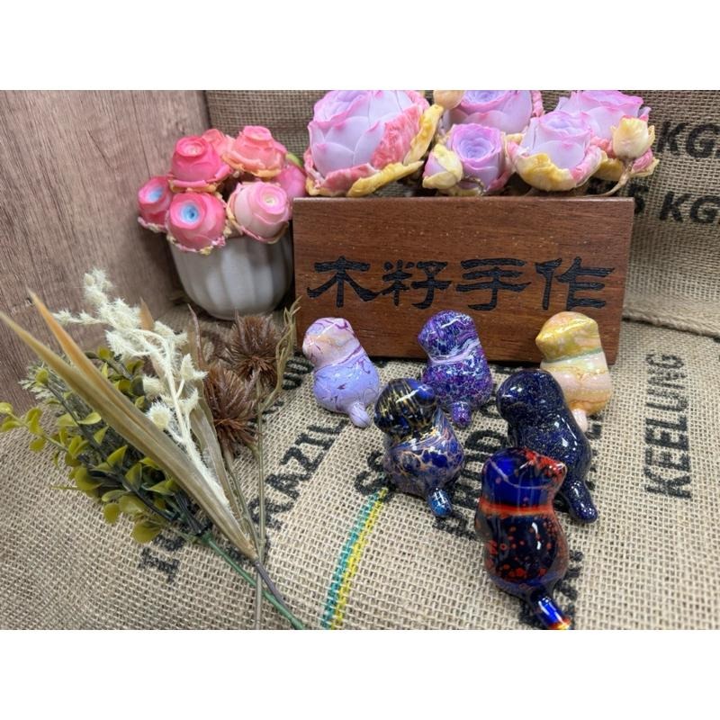 [木籽手作]托托6CM-A/流體貓/貓咪擺件/木頭貓/彩繪貓/大漆貓/台灣現貨-細節圖5
