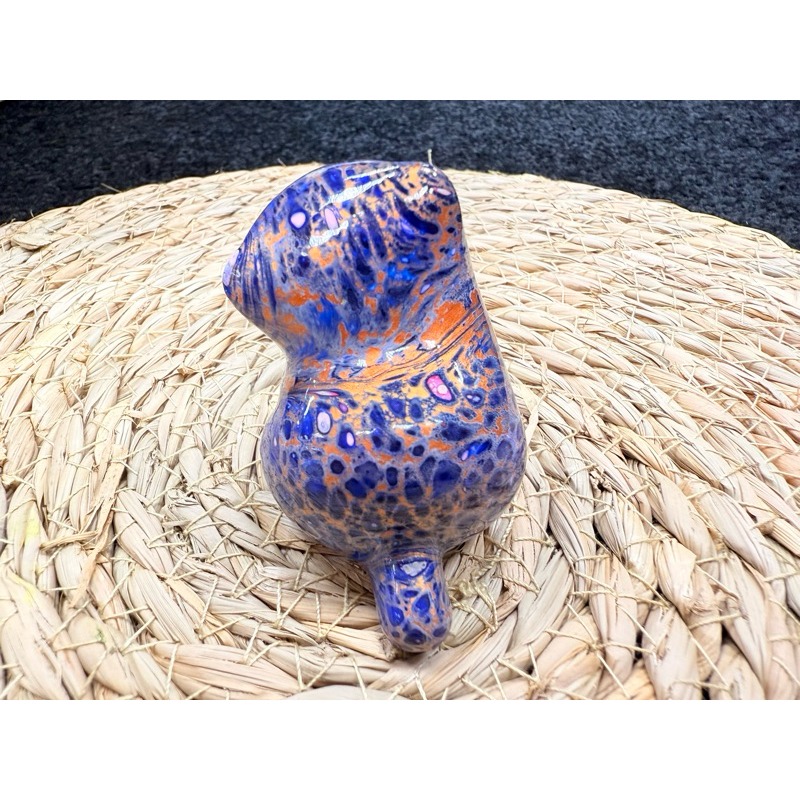 [木籽手作]托托6CM-A/流體貓/貓咪擺件/木頭貓/彩繪貓/大漆貓/台灣現貨-規格圖7