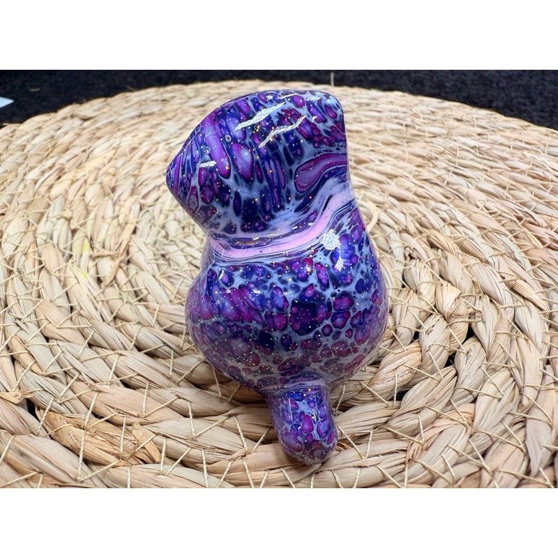 [木籽手作]托托6CM-A/流體貓/貓咪擺件/木頭貓/彩繪貓/大漆貓/台灣現貨-規格圖7