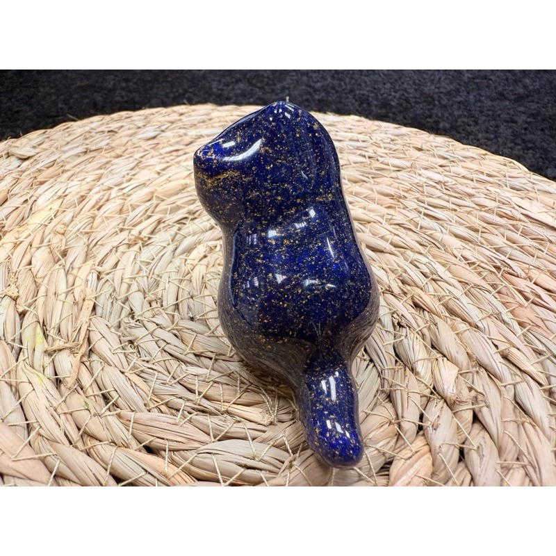 [木籽手作]托托6CM-A/流體貓/貓咪擺件/木頭貓/彩繪貓/大漆貓/台灣現貨-規格圖7