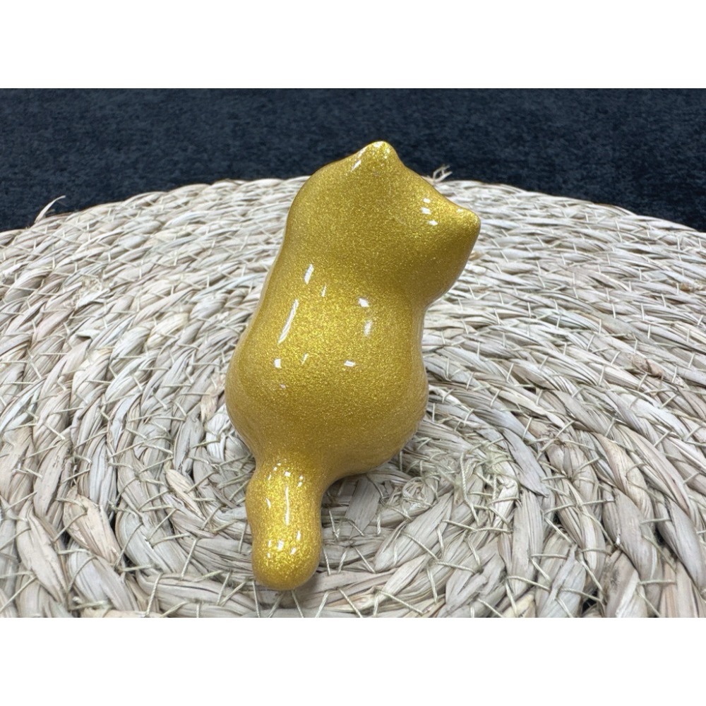 [木籽手作]托托6CM-A/流體貓/貓咪擺件/木頭貓/彩繪貓/大漆貓/台灣現貨-規格圖7