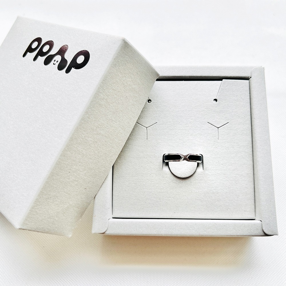 黑騎士琺瑯925純銀戒指2.0 中性配戴 時尚升級輕珠寶設計-細節圖3