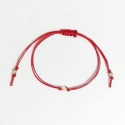 扭轉幸福編織手鍊 紅繩銅鍍14K金 法國奶奶系列-規格圖3