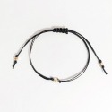 扭轉幸福編織手鍊 紅繩銅鍍14K金 法國奶奶系列-規格圖3