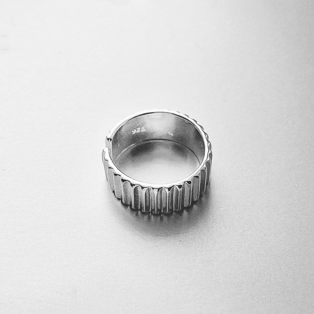 厚指輪925純銀高質感戒指 (亮面) 內緣弧度設計 舒適配戴 活動圍-細節圖2