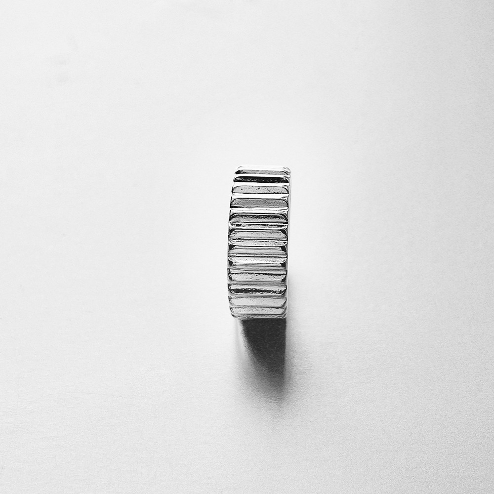 厚指輪925純銀高質感戒指 (亮面) 內緣弧度設計 舒適配戴 活動圍-細節圖3