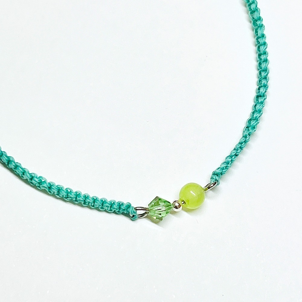 【客製化】925純銀 水晶編織幸福手鍊 法國奶奶系列 多色選 禮物-細節圖4