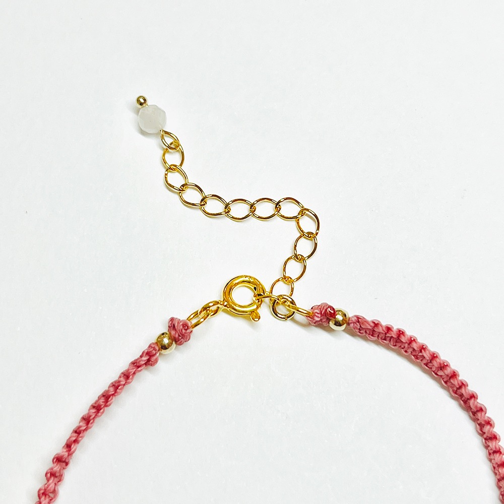 【客製化】925純銀+k金 水晶編織幸福手鍊 法國奶奶系列 多色選 情人節禮物-細節圖9