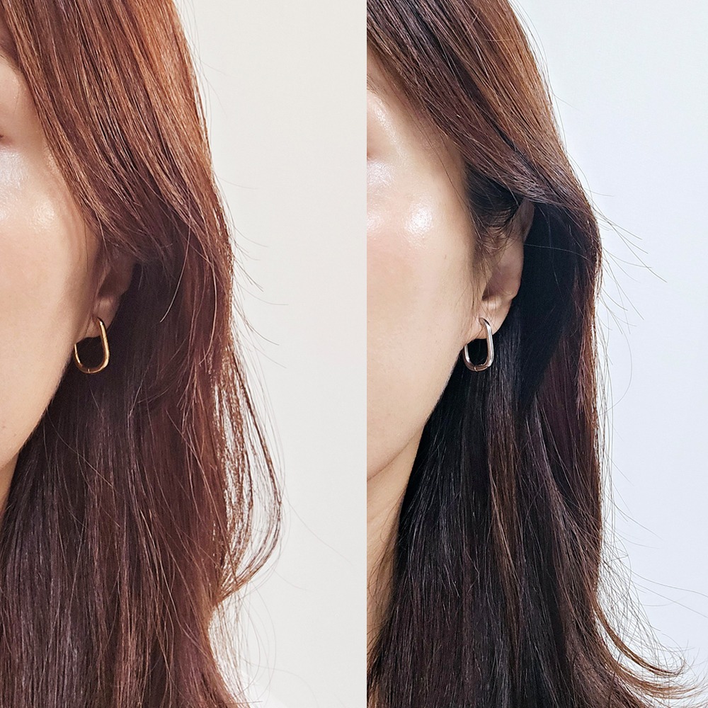 幾何系列316L鈦鋼耳環 (多款選) 中性配戴-細節圖3