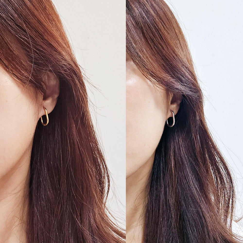 幾何系列316L鈦鋼耳環 (多款選) 中性配戴-細節圖4