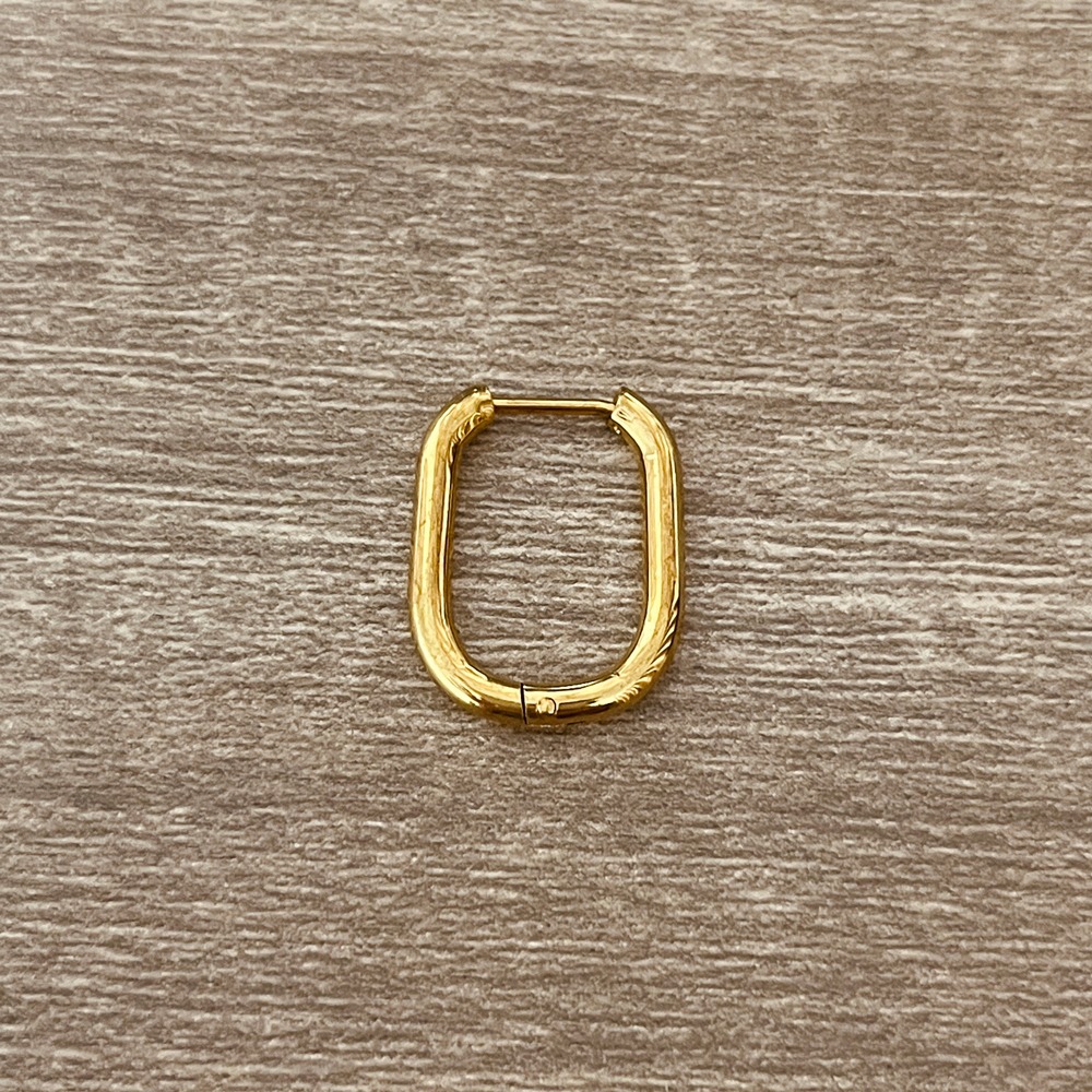 2cm圓方框(純鋼+18k金色)