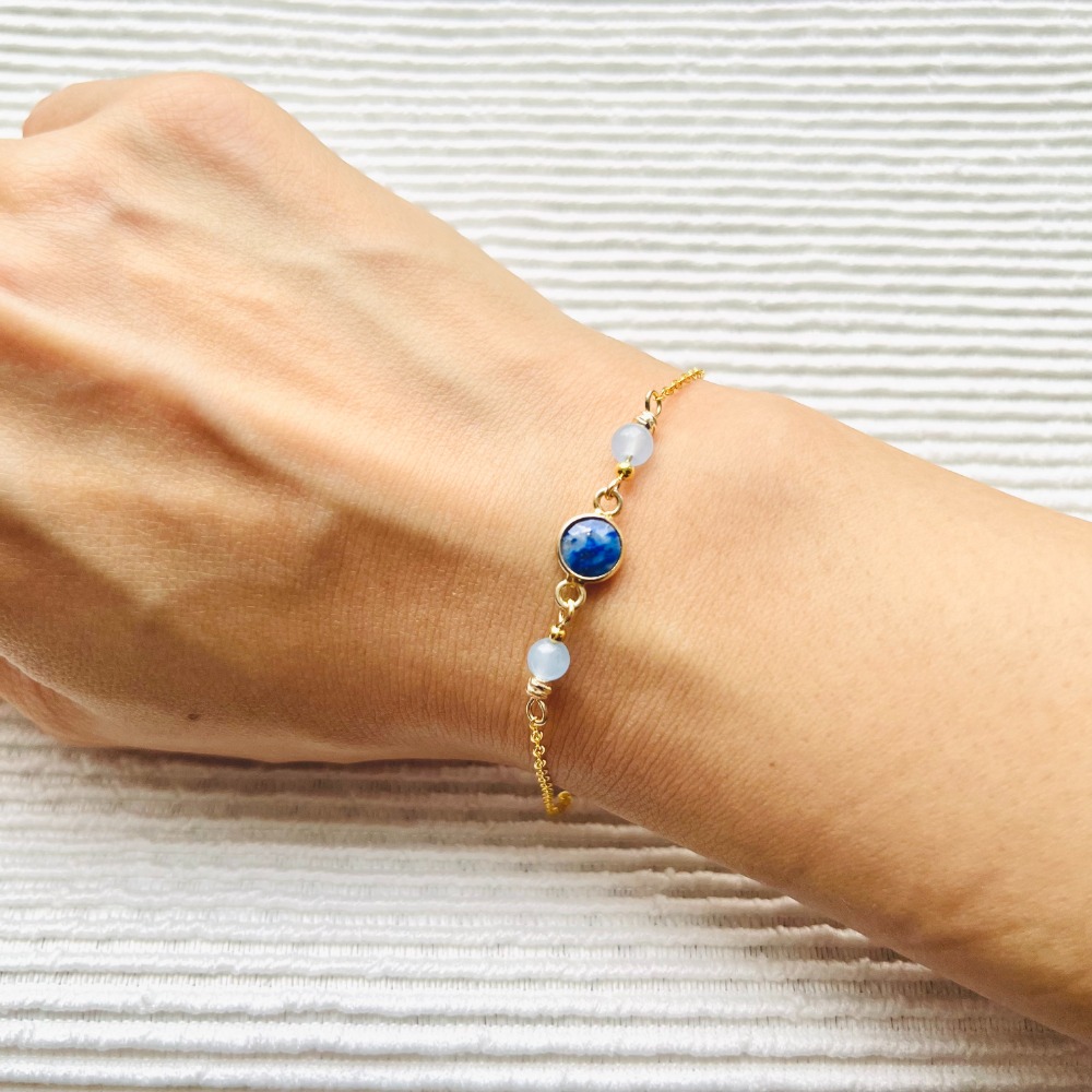 釋放壓力-藍紋色系寶石